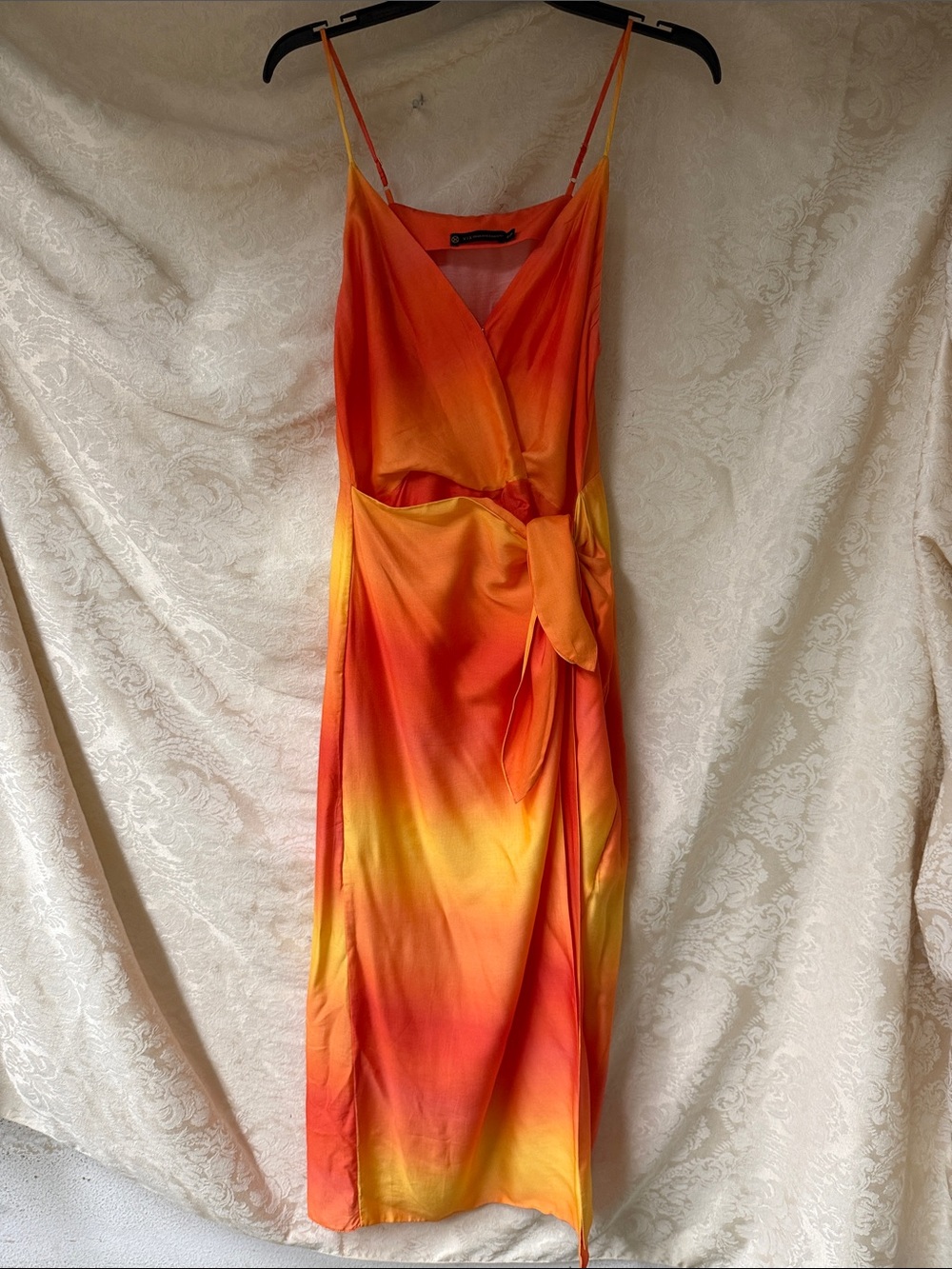 VIX Midi Dress or coverup in shades of yellow & orange